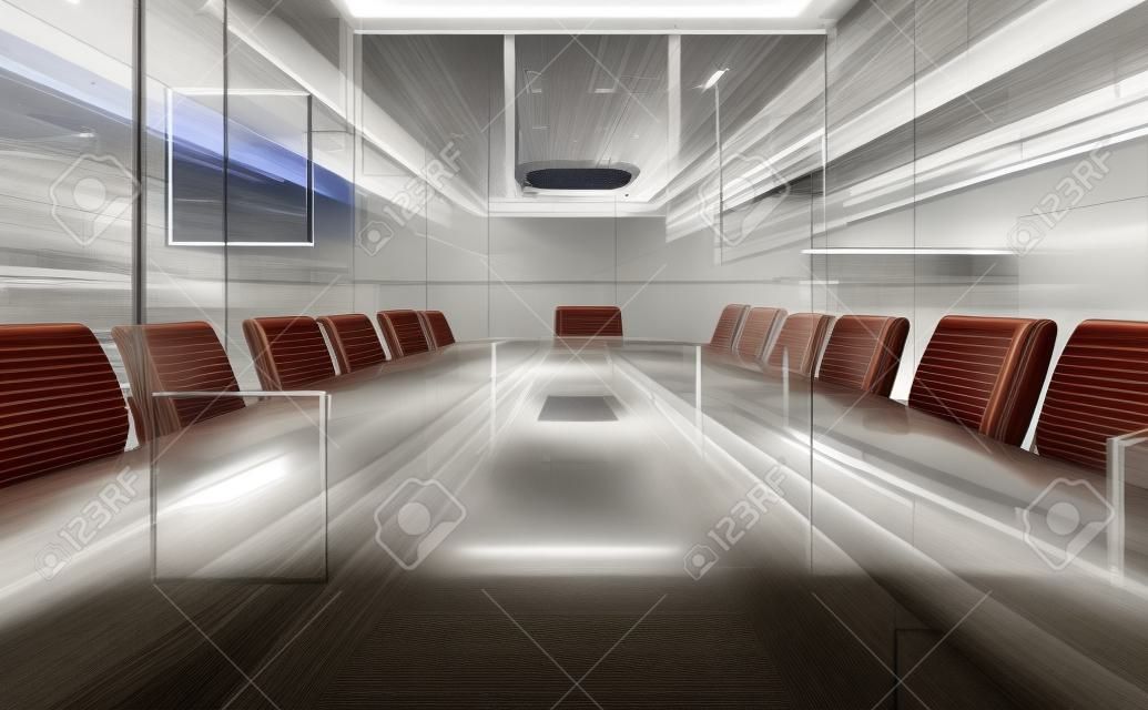 proiezione di sala riunioni digitali, ufficio moderno