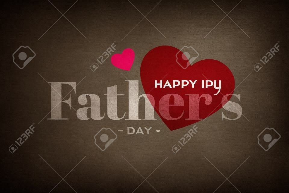 Ładny szczęśliwy dzień ojców serca tło