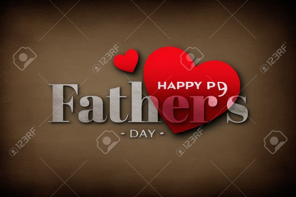 Ładny szczęśliwy dzień ojców serca tło
