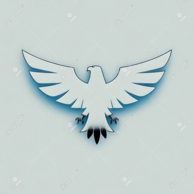 Illustration von Adler-Symbol auf einem weißen Hintergrund