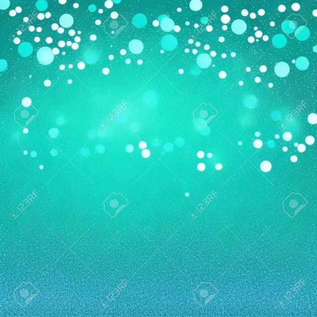 Streszczenie turkusowy zielony brokat skrzyć confetti tle lub kolor aqua mięta Christmas party zaproszenie lub urodziny uroczystość zaprosić