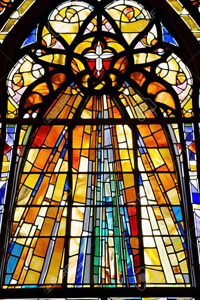 彩色玻璃教堂窗