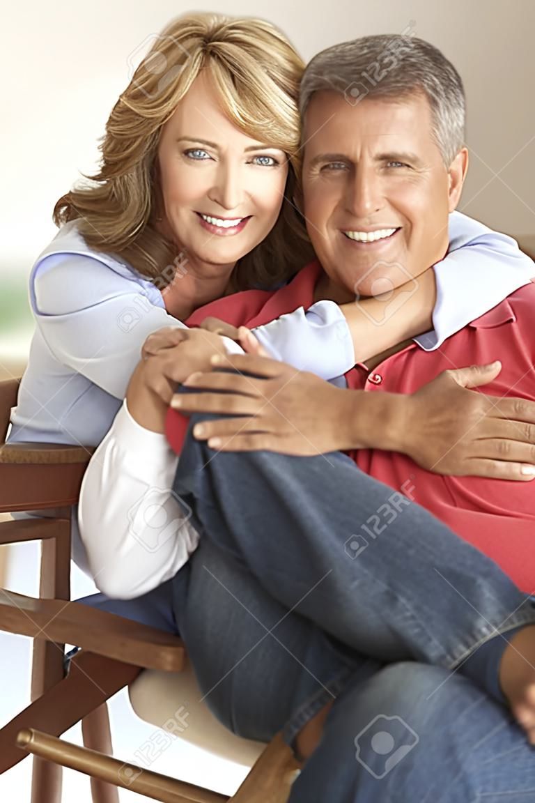 Mid age couple at home