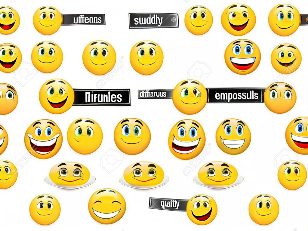 Sorrisi diverse emozioni con piastre