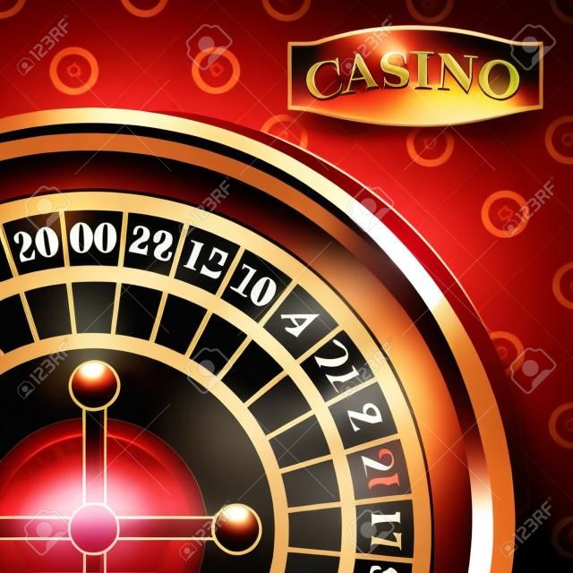 Casino roulette recreatie spel concept vector illustratie grafisch ontwerp