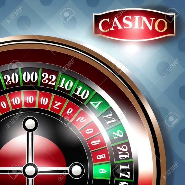 Casino roulette recreatie spel concept vector illustratie grafisch ontwerp