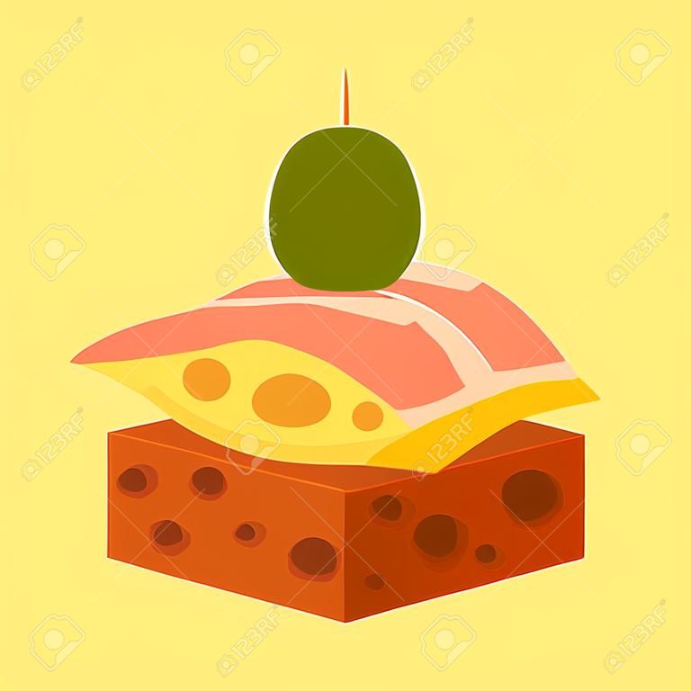 appetizer with fish icon