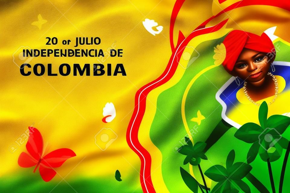 コロンビアの独立バナー