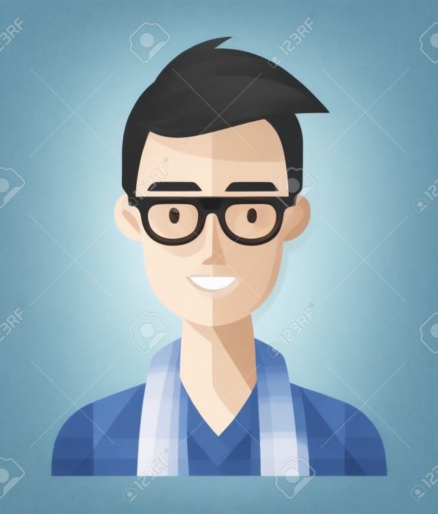 young man with eyeglasses