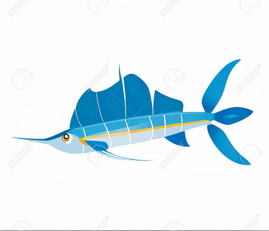 swordfish sea life icon