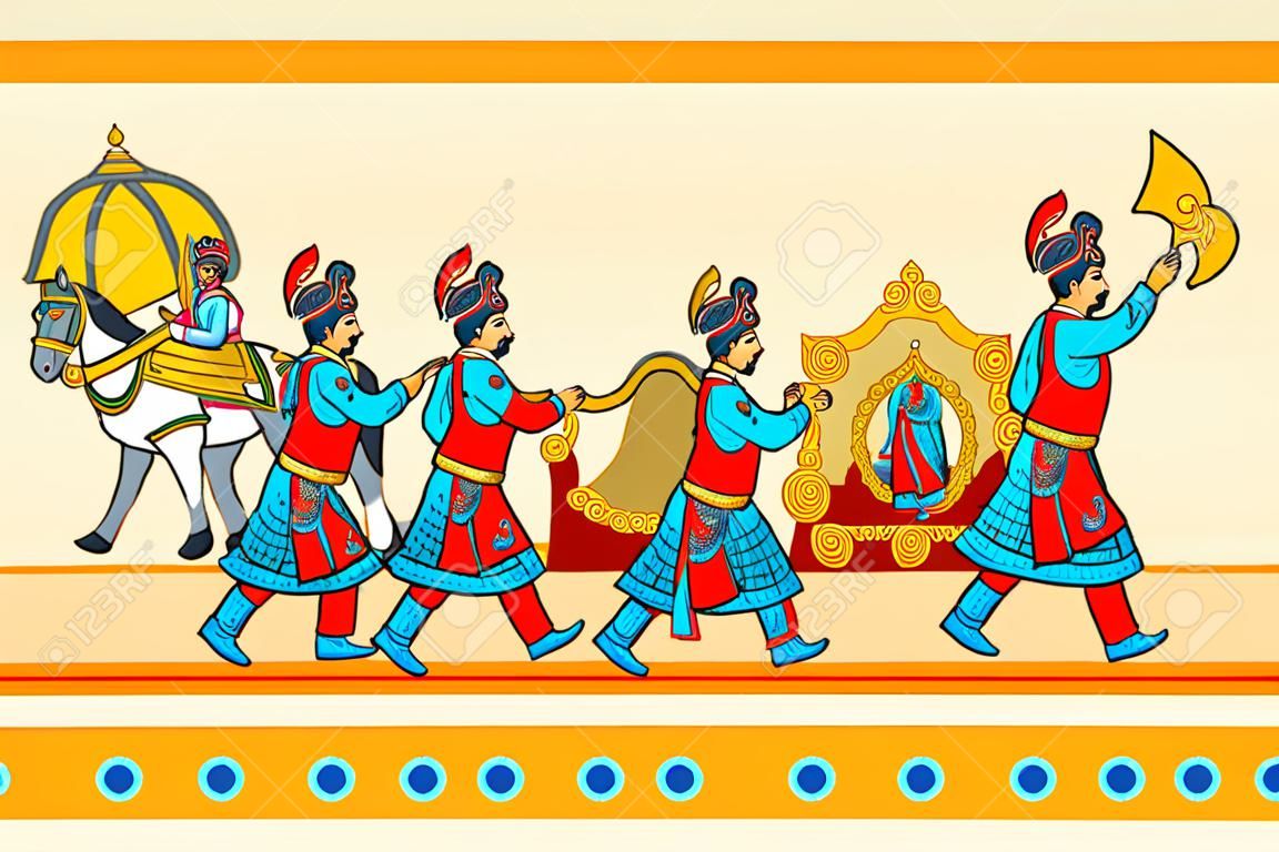 インドの結婚式 baraat 式