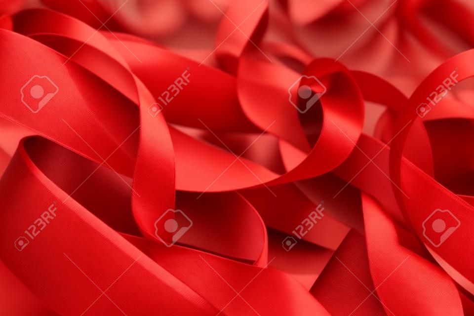 ribbons on the red