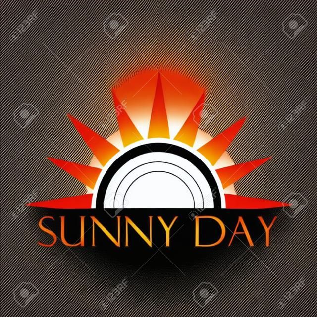 Sun symbol. Vector illustration