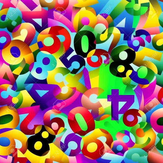 Abstract background with numbers.  