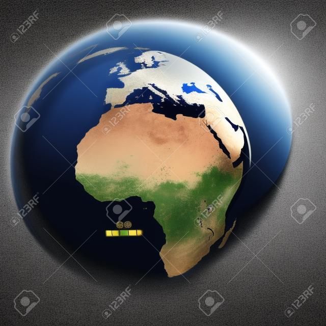 Africa and Europe. Earth globe. Global business marketing concept. Dotted style. Design for education, science, web presentations.