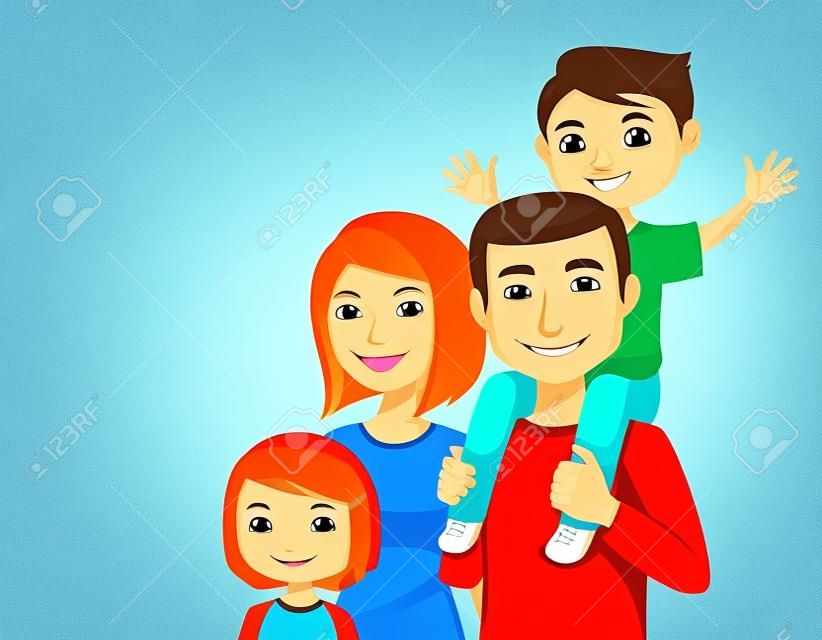 Cute cartoon rodziny