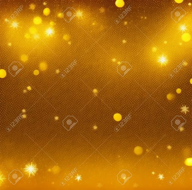 Weihnachten Goldhintergrund. Golden holiday leuchtenden Hintergrund
