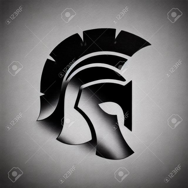 Icône de silhouette de casque de gladiateur