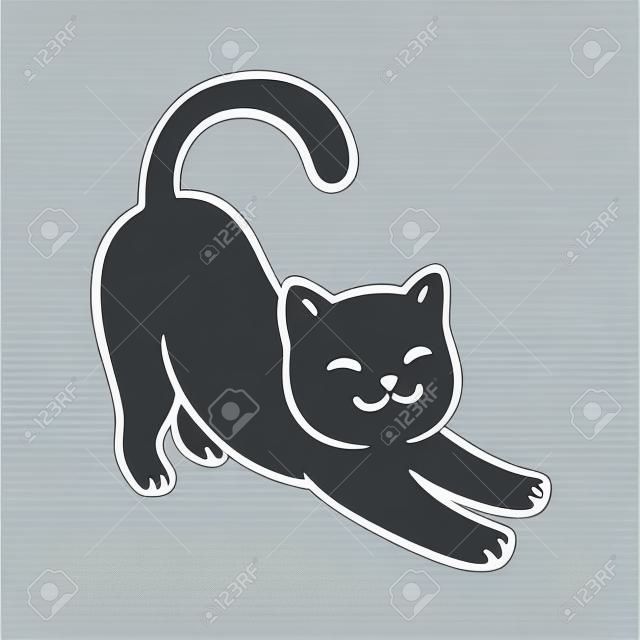 Vetores e ilustrações de Desenhos simples gatos desenho animado para  download gratuito