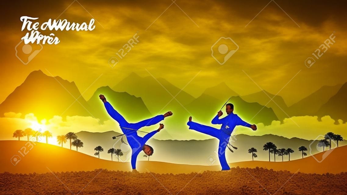 capoeira krijgers vechtsporten van verschillende Naties
