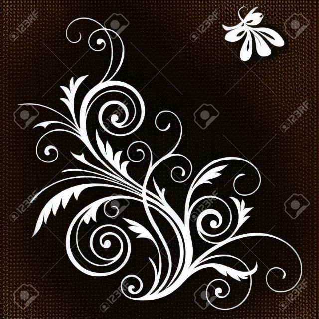 vector patrón floral elemento de diseño
