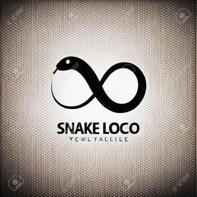 Conception de modèle de logo de serpent. Illustration vectorielle.