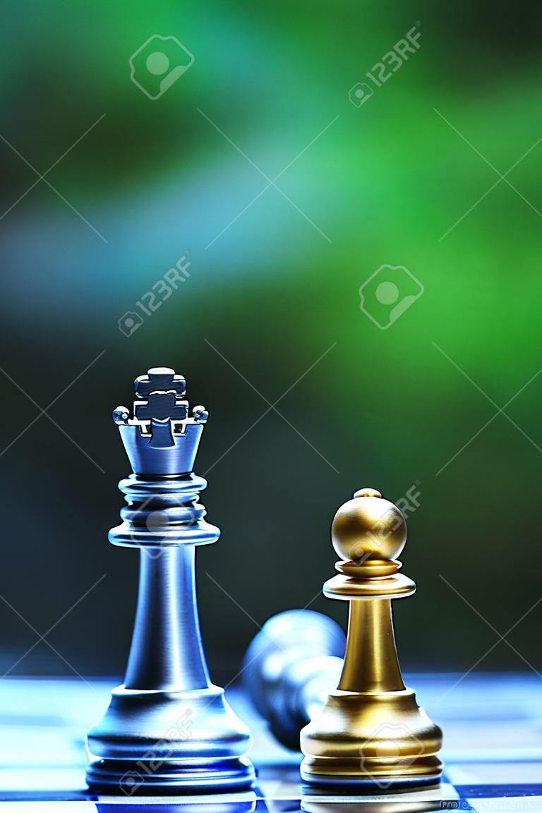 チェスボードゲーム、ビジネス競争力の概念、コピースペース