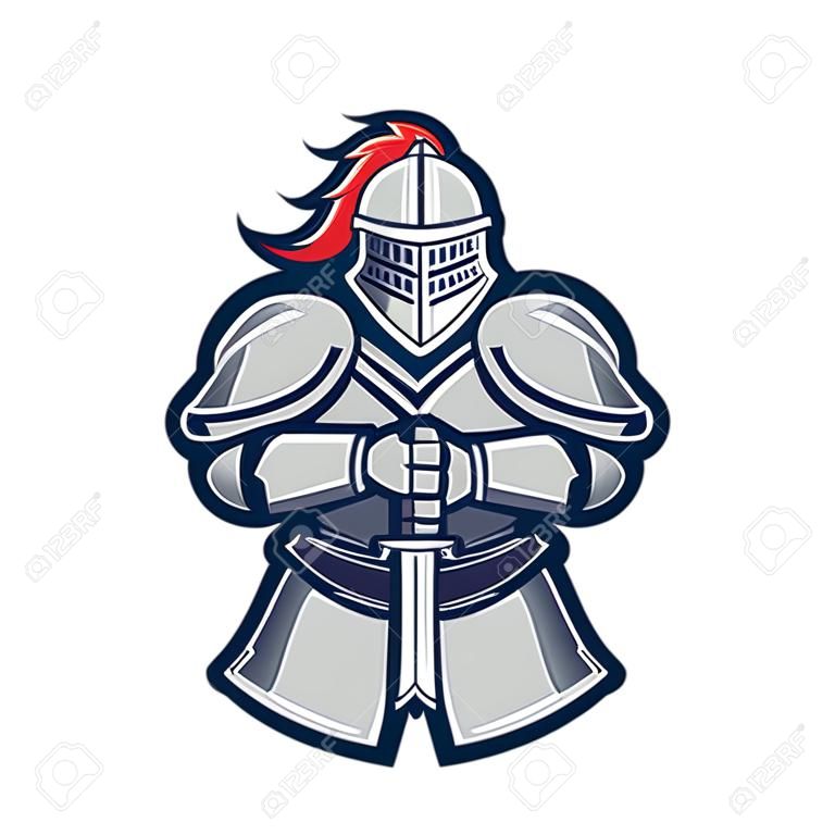 Warrior knight mascot