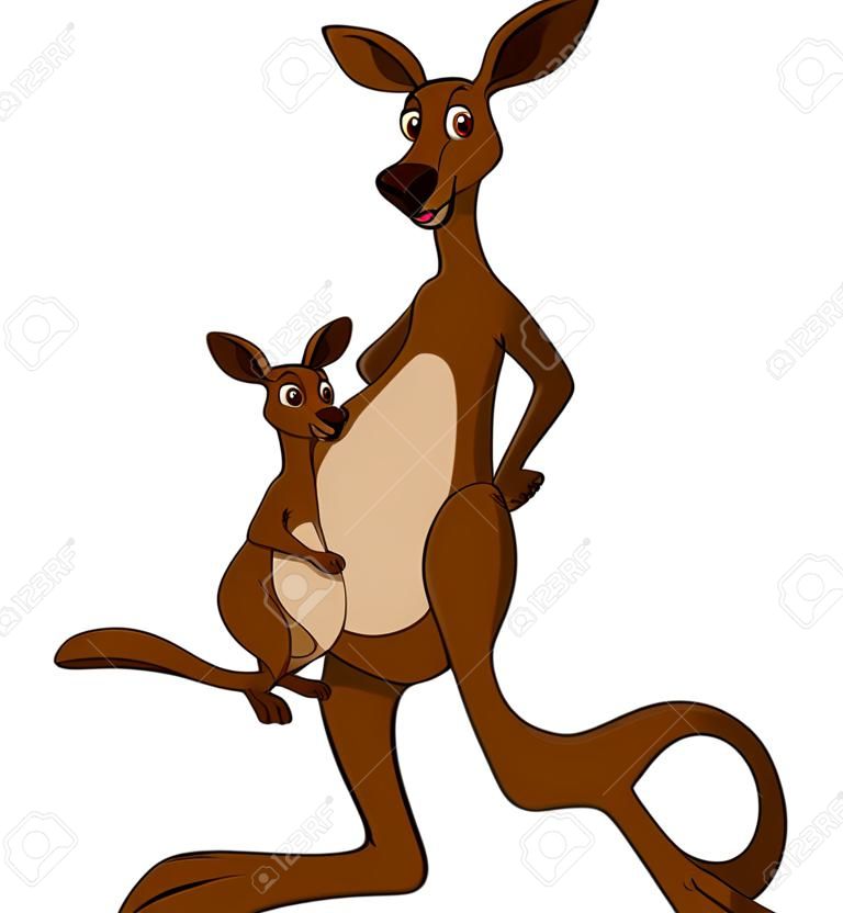 Matka kangur z dzieckiem