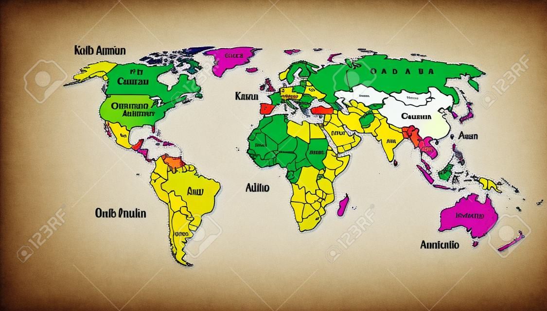 Dibuja un mapamundi y señala: • Con color verde las principales placas del  mundo. • Con color rojo las 