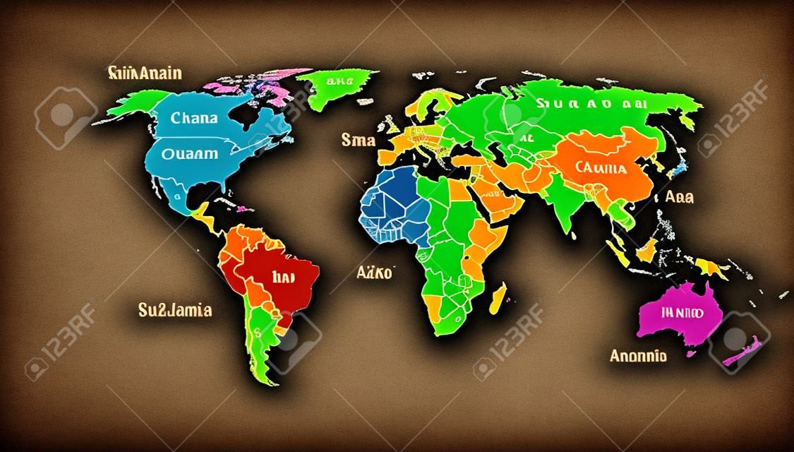 Dibuja un mapamundi y señala: • Con color verde las principales placas del  mundo. • Con color rojo las 