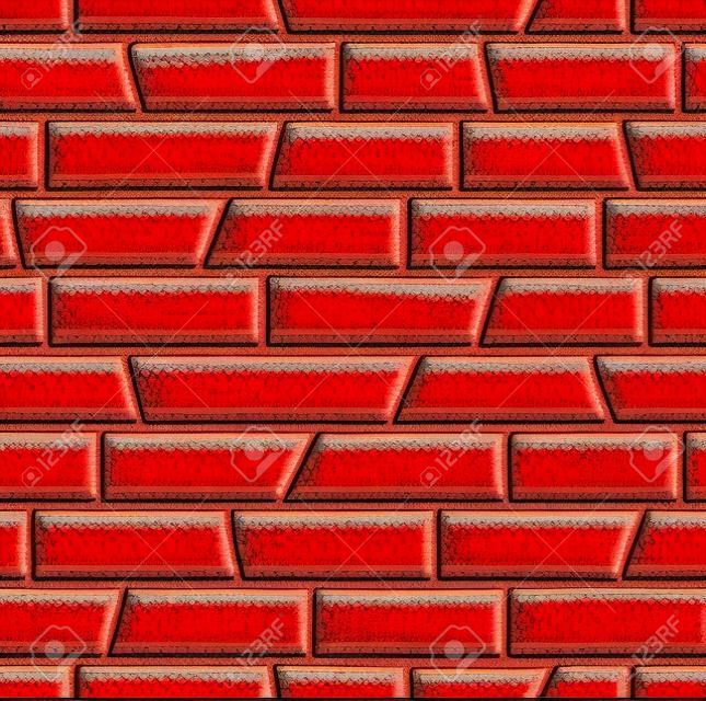 Red brick wall cartoon seamless pattern. Suitable for background, game tilemap asset and many more.