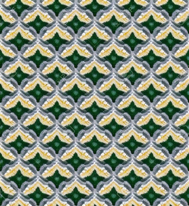 Seamless bargello pattern. Imitation of needlepoint embroidery. Diamond motifs. Swath is included.