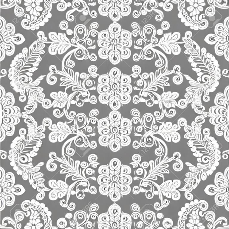 Seamless lace floral pattern