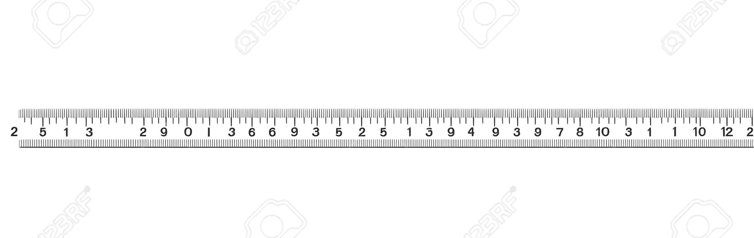 눈금자 20cm. 측정 도구. 눈금자 졸업. 눈금자 그리드 20 및 1cm. 크기 표시 단위. 미터법 센티미터 크기 표시기. 벡터 EPS10