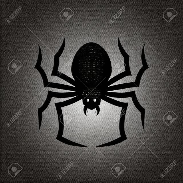 Halloween icona ragno illustrazione vettoriale Graphic Design Template