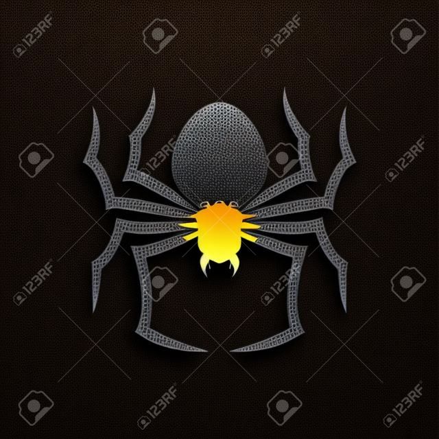 Halloween icona ragno illustrazione vettoriale Graphic Design Template