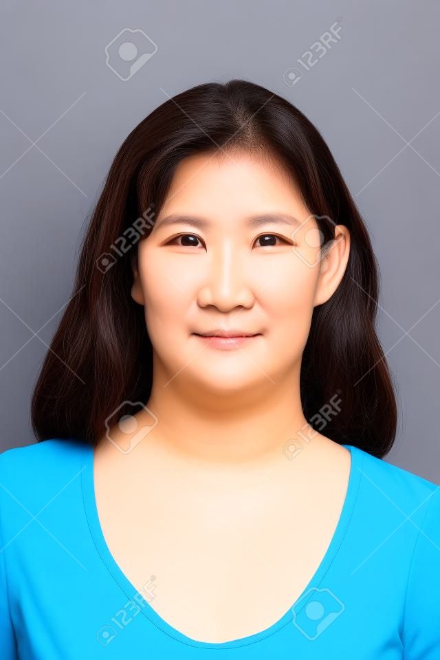 woman official photos for international passport id portrait