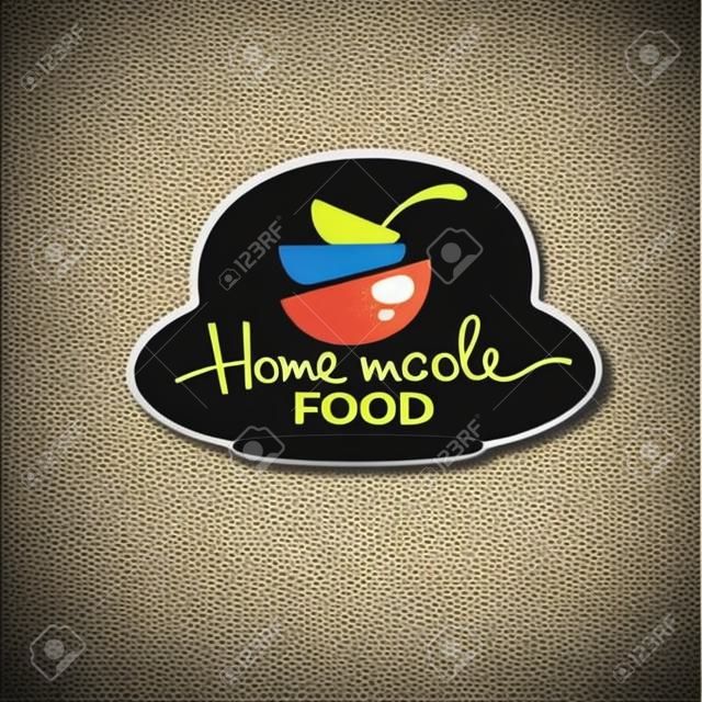 cuisinez des plats faits maison, des bols à soupe colorés pour votre menu, votre logo, vos emblèmes et vos symboles