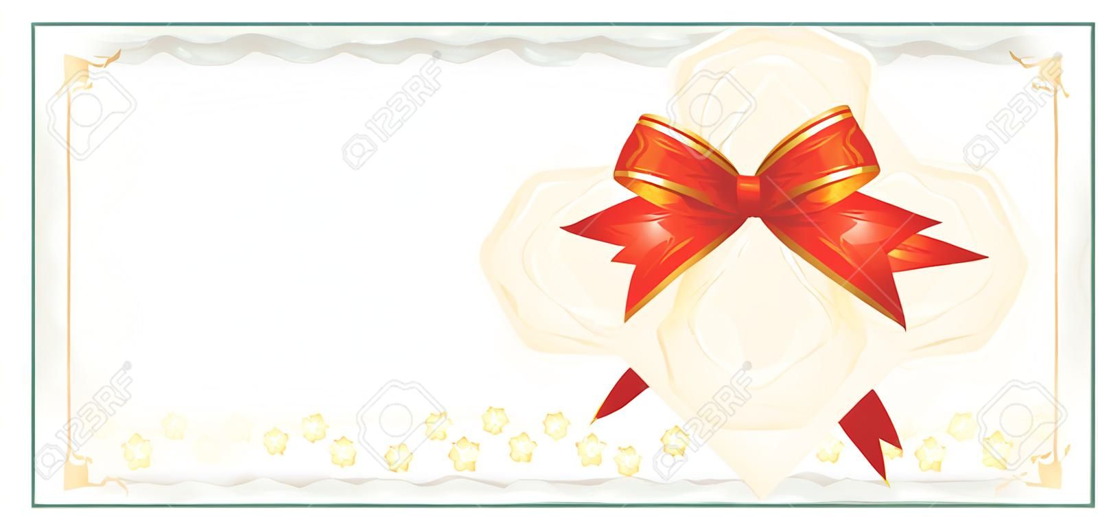 Golden Gift Certificate or Discount Coupon template 