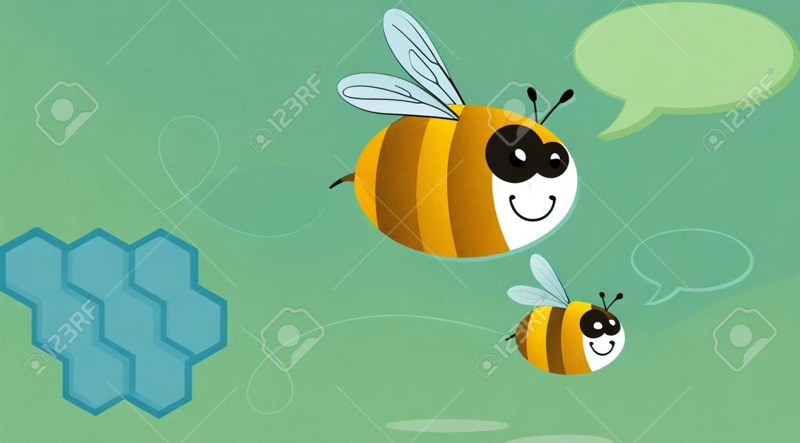 Pratende bijen