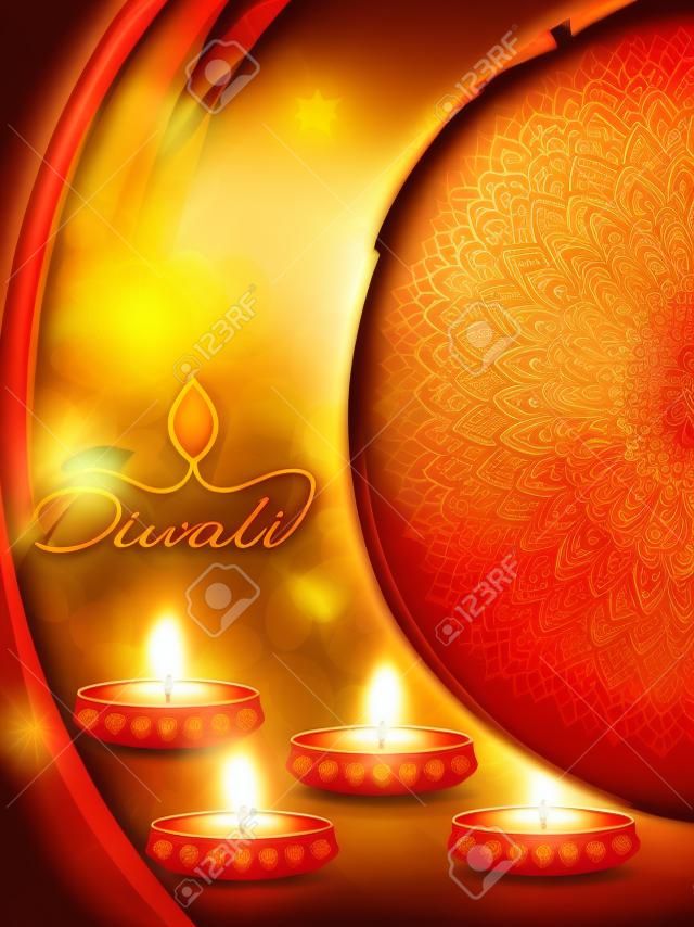 Feliz Diwali design de fundo.