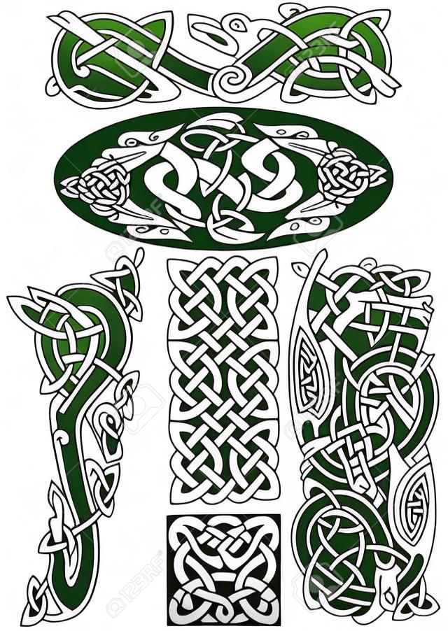 Keltische Kunst-Sammlung auf einem weißen Hintergrund.