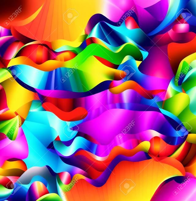 Abstrakcyjna jasny kolorowe tło z różnych elementów geometrycznych