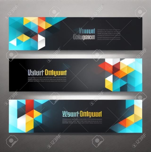 Collection banner design vector 