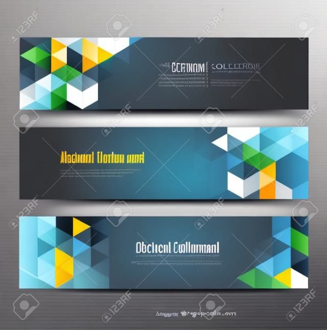 Collection banner design vector 