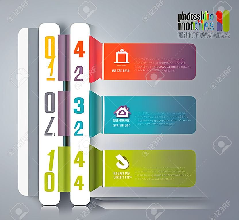Infographic Design-Vorlage und Marketing-Ikonen.