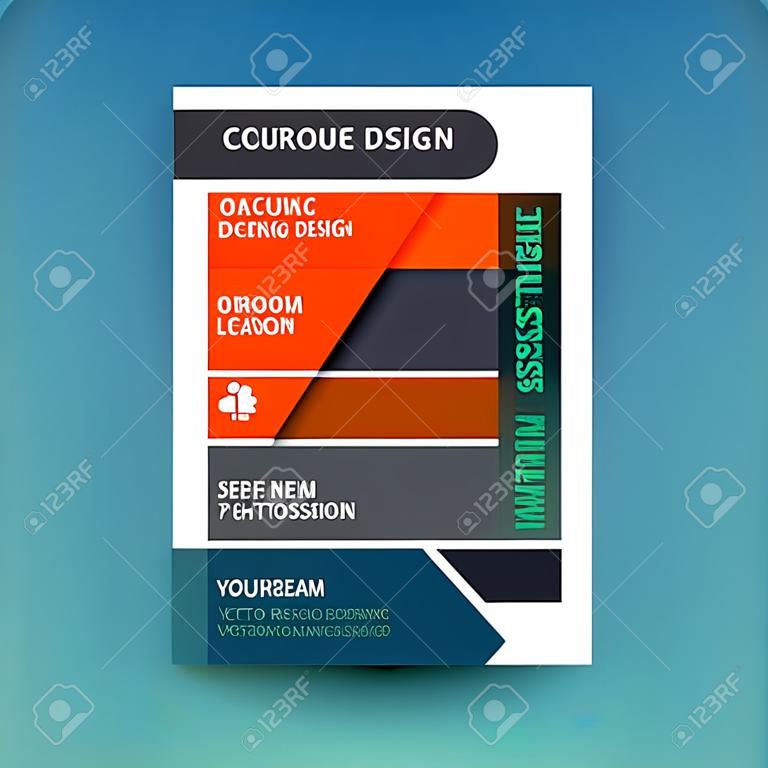 Vector design for Cover Annual Flyer Poster A4 size
