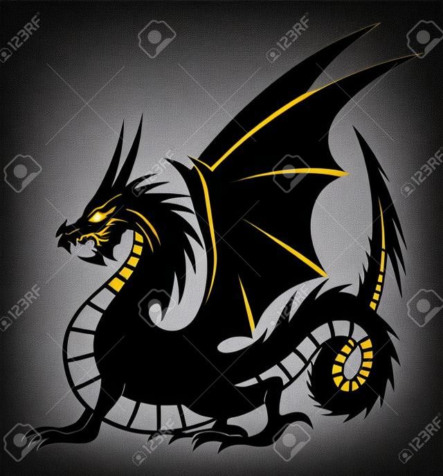 Signo de dragón negro