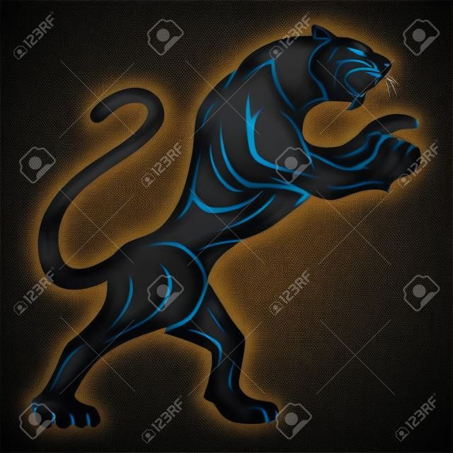 Zeichen des schwarzen Panthers.